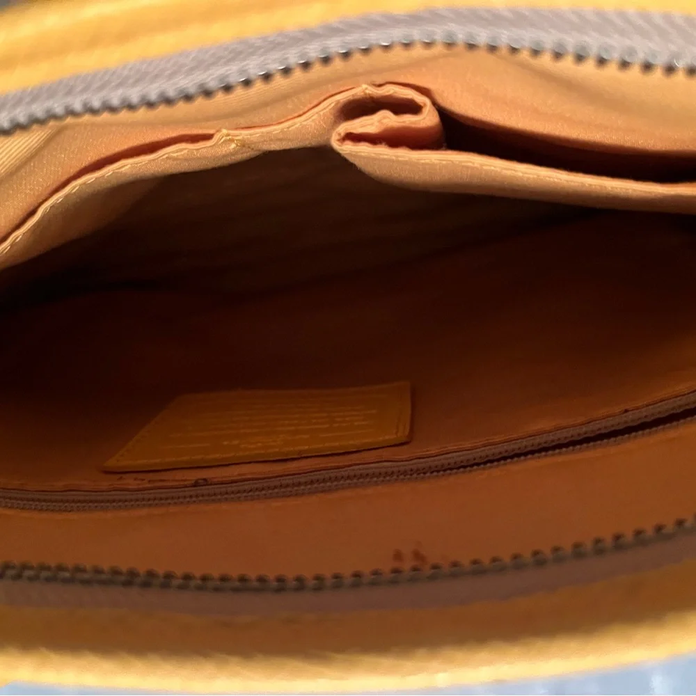 Coach Beige and Yellow Crossbody Bag - Picture 5 of 5